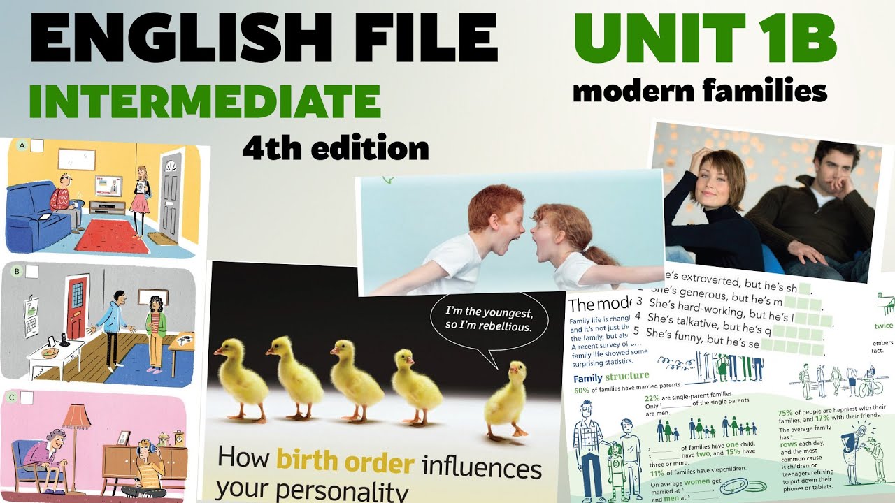 2. English File Intermediate. Unit 1B. Modern families. Future forms. Personality.