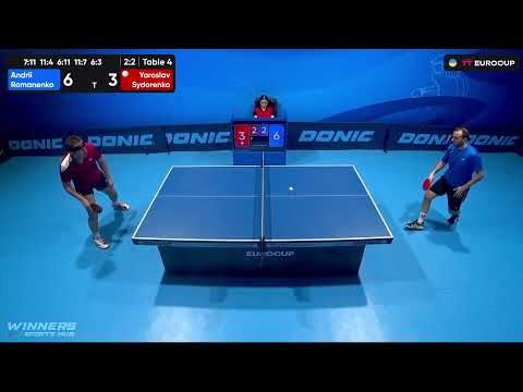 16:20 Andrii Romanenko - Yaroslav Sydorenko 30.09.2023 TT Euro.Cup Ukraine Professional. TABLE 4