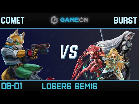 Comet (Fox) vs PPA | Burst (Sephiroth, Pyra/Mythra) - Game On 8/01 Losers Semis