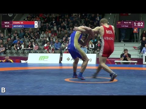1/4 FS - 61 kg: I. ADZHIEV (RUS) df. M. ESANU (MDA) by TF, 10-0
