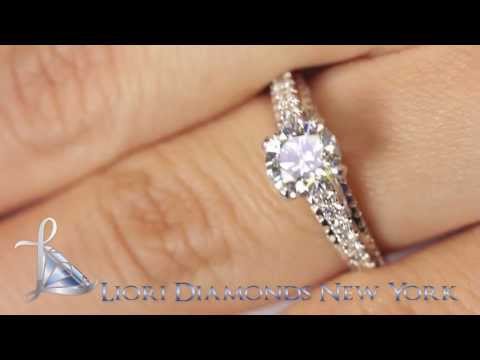 ER-1145 - 1.77 Carat G-VS2 Certified Natural Round Diamond Engagement Ring 18k White Gold