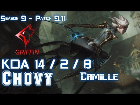 GRF Chovy CAMILLE vs AKALI Mid - Patch 9.11 KR Ranked
