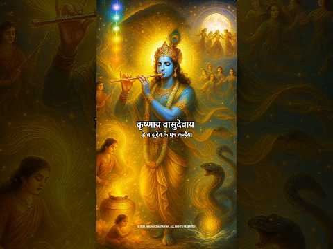 Powerful Krishna Mantra🏜️- 🕉️  KRISHNAYA VASUDEVAYA #krishna #chanting #meditation #music