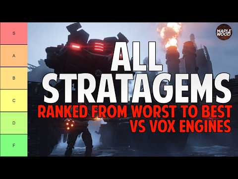 Ultimate Anti-Vox Engine Tier List Best Stratgems For Attack On Cyberstan | Helldivers 2