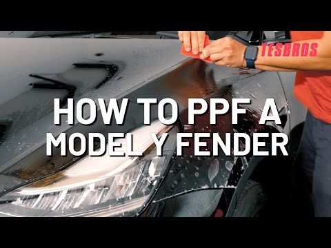 DIY PPF Installation Guide For Tesla Model Y Fender