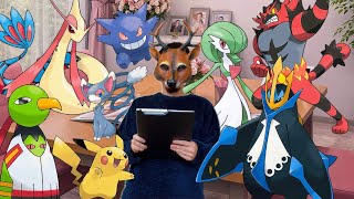 自分好みの相手を見つけるために恋愛相談をするポケモンたち