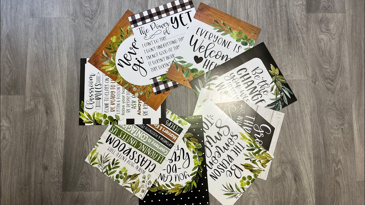 Motivational Posters For The Classroom  - How to Foster a Positive Mindset in School #ad