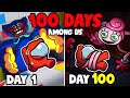 I Survived 100 Days in Poppy Playtime in Among Us