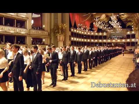 Wiener Opernball 2018 - Generalprobe - erster Durchlauf Eröffnung 2018-02-07