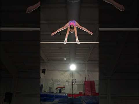 Gymnast Izzy on the bars #gymnastics #slowmotion @gymnastisabelle