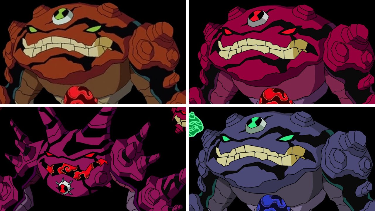 🇧🇷 Todas as Transformações do Gravattack - ben10 (Dublado)