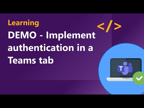 DEMO Implement authentication in a Teams tab