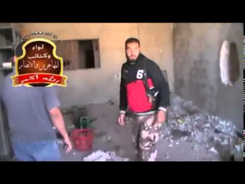 زيارة ميدانية تفقدية  للنقيب اياد قدور قائد لواء المهاجرين والانصار لخطوط الجبهة أثناء مجريات معركة توحيد الصفوف