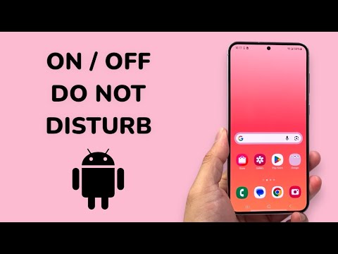 How To Turn On / Off Do Not Disturb On Android Phone