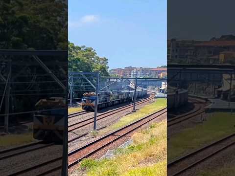 Freight train 3966 grain from Junee through Allawah Qube hauled by CF4407 QL006 & QBX002 down grade