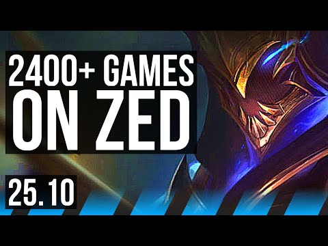 ZED vs FIZZ (MID) | 8/0/4, 2400+ games, Legendary | EUW Challenger | 25.10
