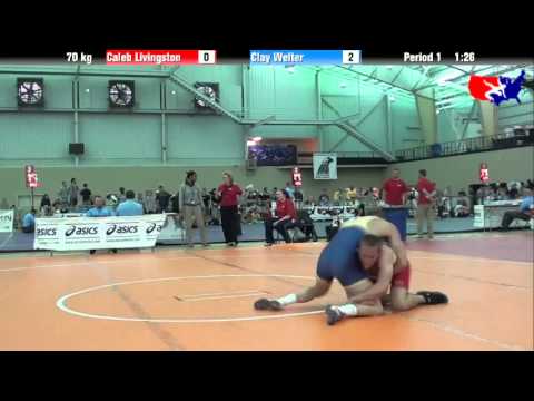 Caleb Livingston vs. Clay Welter at 2013 ASICS University Nationals - FS