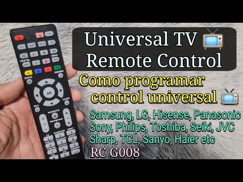 Como Programar Control Universal Televisión 📺 | Samsung Hisense LG Sony TCL Toshiba Vizio..