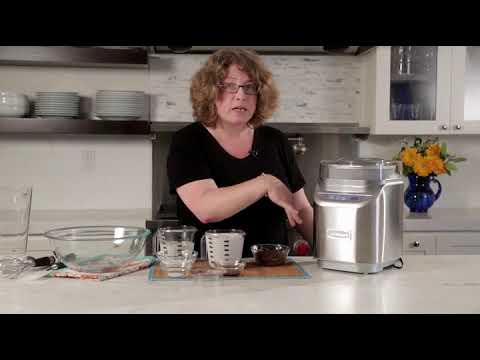 Cuisinart ICE 70 Electronic Ice Cream Maker, Brushed Chrome, Ice Cream Maker with Countd