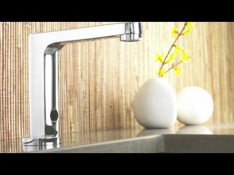 Moments® Selectronic® Touchless Faucet, Battery-Powered, 0.5 gpm/1.9 Lpm // POLISHED CHROME // YouTube Video