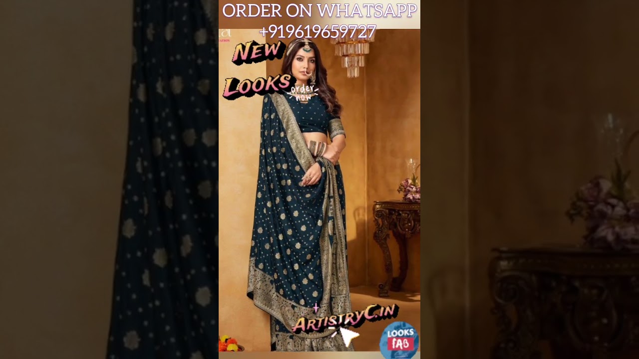 Shop Akshara Style Latest Jharkan Saree 2025 at ₹3220? Whatsapp +919619659727