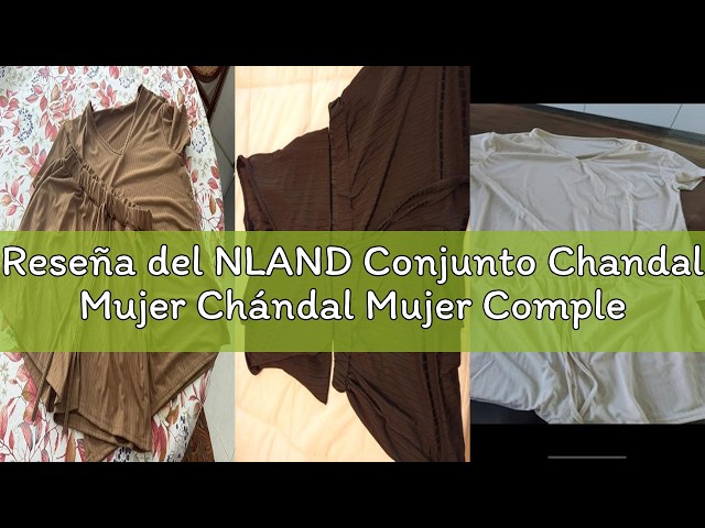 Vídeo relacionado con NLAND Conjuntos Chándal Mujer Verano 2 Piezas Casual Cuello Redondo Top Sin Mangas y Pantalones Cortos con Bolsillos y Cordón Ajustable Chandal Completo(Rosa,M)
