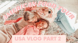American Food Tour in North Carolina | USA TRIP VLOG PART 2 // Whitney & Megan / What Wegan Did Next