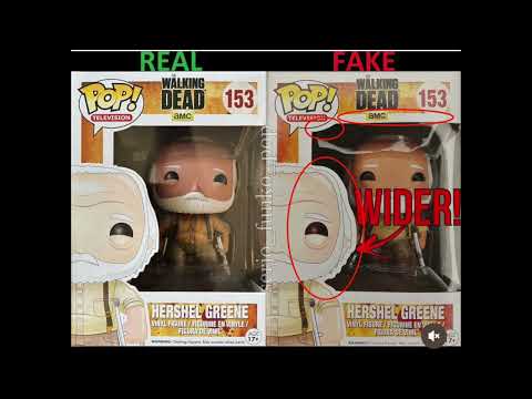 Funko Pop Legit Guide "Real Vs Fake": HERSHEL GREENE #153 – THE WALKING DEAD