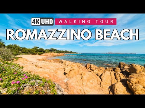 Romazzino Beach in 4K – The Most Beautiful Beach in Sardinia, Italy