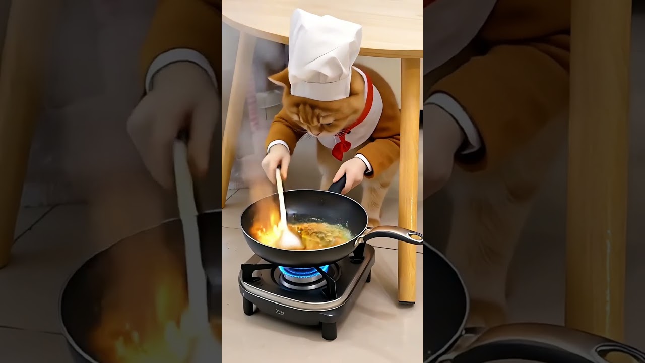 【魚蛋的日常】小貓廚師給妳做飯