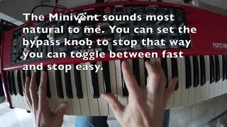 Video thumbnail for Mini vent II vs EHX Lester K  vs  Nord Electro 5D. by Tom Ansink Videos