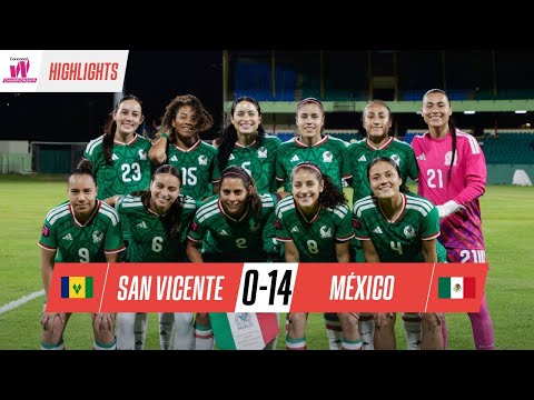 San Vicente 0-14 México | ¡GRAN ARRANQUE DE MÉXICO en la Concacaf Women Championship! | Resumen
