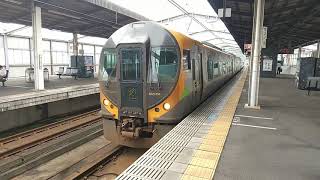 JR四国 児島駅 岡山行き8600系特急しおかぜ6号 発車