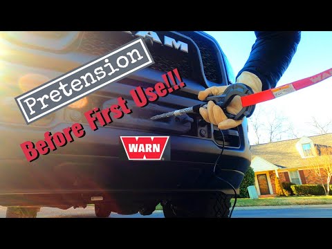 WARN 12,000 lb Winch Pre-Tensioning // 2022 Ram 2500 Power Wagon
