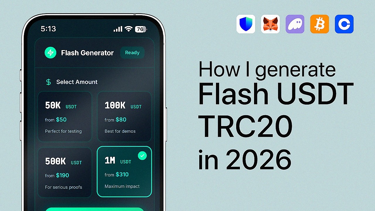 Flash USDT TRC20 Explained (2026) | How Flash Tether Works + Live Demo