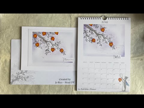 Mindful Monday with our Fairy Lanterns in June by Jo Rice #laviniastamps #calendar