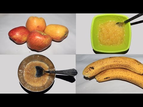 How to make Apple puree and Banana puree for babies at Home | Baby Food | Starting from 6 months