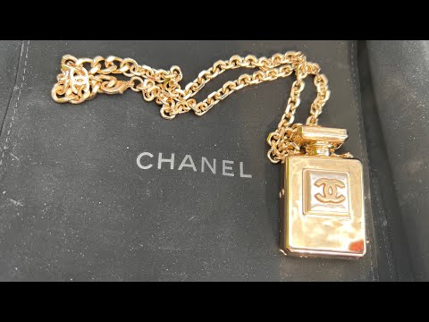 CHANEL Pendant - Chanel number 5 bottle Pendant box opening and review | 2022 Chanel necklace review
