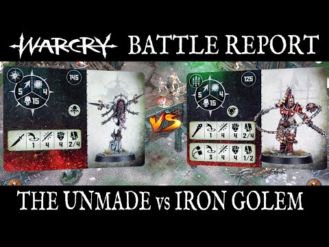 WARCRY Battle Report  -  The Unmade vs Iron Golems