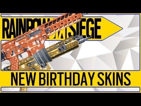 ⭐NEW BIRTHDAY WEAPON SKINS⭐ Thermite And Blackbeard Birthday Challenge Rainbow 6 Siege