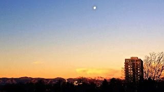 Sunrise & Moonset from Cheesman Park