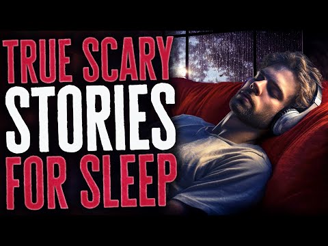 Nearly 2 Hours of True Scary Stories with Rain Sound Effects - Black Screen Compilation