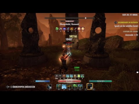 ESO Warden Solo (Hybrid) PvE Build. 35k DPS Selfbuffed, Big Heals, Very tanky