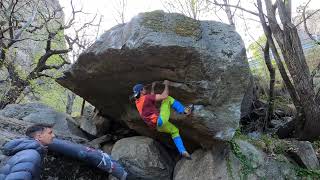 Video thumbnail de Il tetto di Davide, 7a/+. Cimaganda