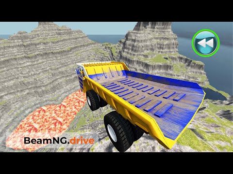 Reverse Cars vs Leap Of Death Crashes#14_BeamNG.drive