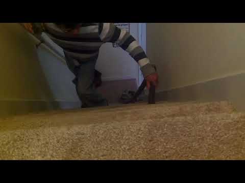 vacuuming carpeted stairs 8/22/17