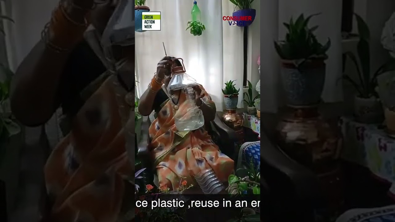 Make planters using single use plastic containers