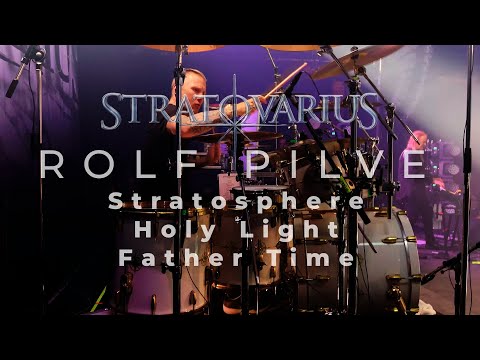 Stratovarius - Stratosphere - Holy Light - Father Time / Rolf Pilve Drumcam (Tampere, Finland 2022)