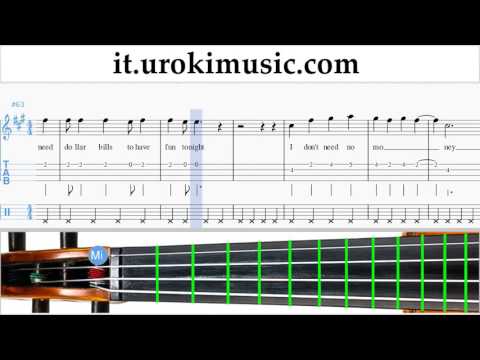 Corso di Violino Sia - Cheap Thrills Tablature Tab Parte#2 um-i276