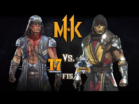MK11: Nightwolf Vs Scorpion - @ZapCrackRap Vs TopSieteGames - FT5 Gameplay